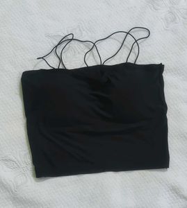 Black Bralette Top Free Size