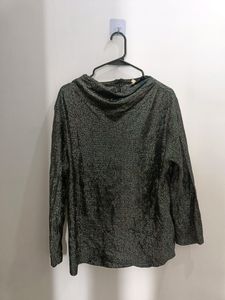 Sparkle Cowl Sequin Top