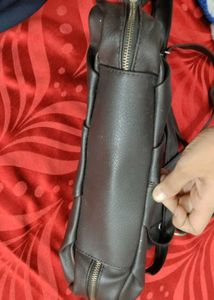 chic leather handbag