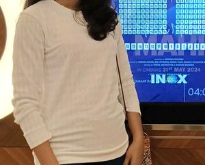 Long Sleeve Cream Top