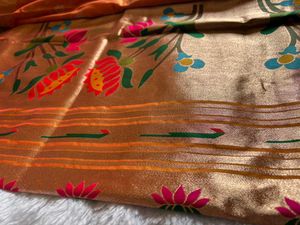 Elegant Orange Paithani