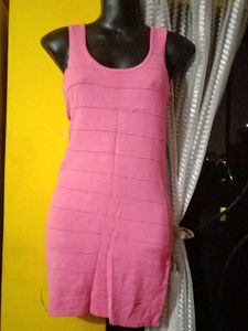 Pink Bodycon Mini Dress