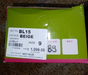 Beige Ladies Belly Shoes