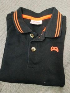 Boy&#39;s Black Polo T-Shirt