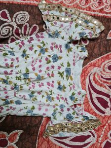 Floral Cold Shoulder Maxi Dress