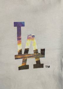 Champion Original Unisex White LA Logo T-shirt