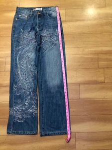 women embroidery work jeans