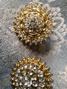 Gold Rhinestone Earrings