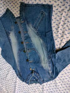 Denim Corset Style Jacket
