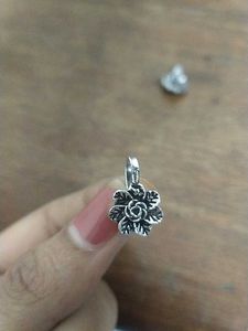 Floral Silver Nose Pins (Set of 4)