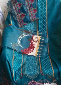 Heavy Patchwork Unstitched Dress Material