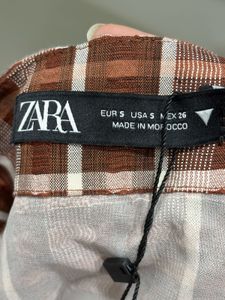 Zara Gingham Skirt