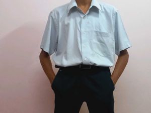 Men’s Formal Half Sleeve Shirt – Light Blue