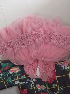 Pink Flower Girl Dress