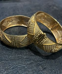 Gold Plated Bangles (Kada)
