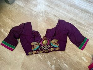 Green Embroidered Saree