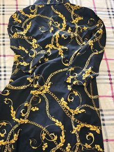 Chain Print Button-Down Shirt