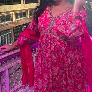 Floral Print Kurta Set