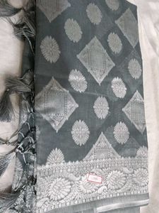 Elegant Grey Saree