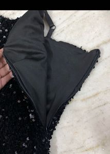 Black Sequin Dress