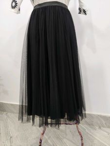 Tulle Pleated Skirt