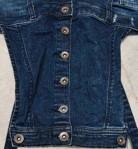 Ripped Denim Overalls