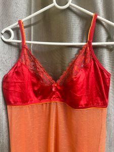 Red Orange Coloured Night Lingerie