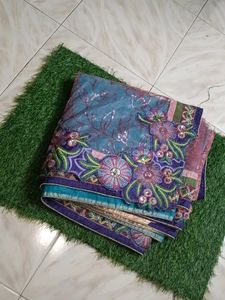 Embroidered Saree