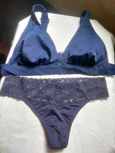 Blue Bra & Panty Set