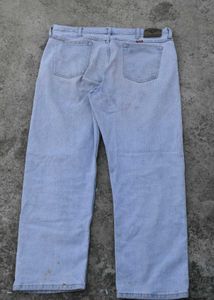 Straight Fit Wranger Jeans (Ice Blue )Unisex