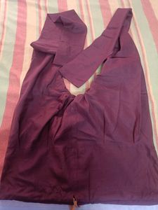 Brown Full Sleeve Dupatta Set