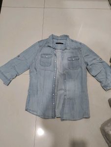 Women Western Denim Jacket Cum Shirt
