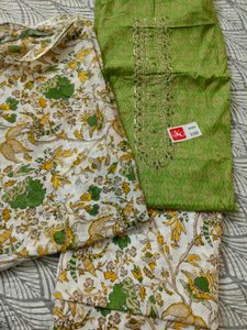 Designer Glace Cotton Suit