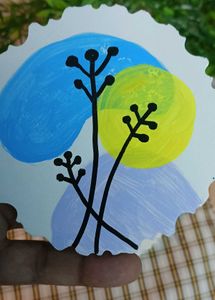 Abstract Floral Coasters (Set of 4)