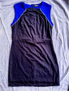 Blue Straight Fit Mini Dress