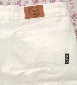 White Straight Leg Jeans