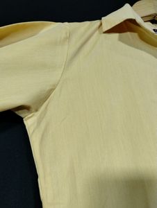 Libas Light Yellow Collar Neck Kurti (Women)
