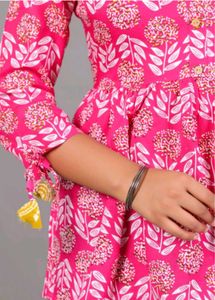Pink Printed Top ethnic
