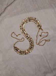 Rhinestone Gold Belt
