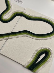 Handmade 3 Pieces Set Fiber Art Home Decor