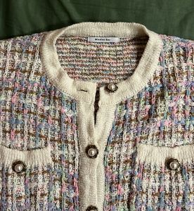 Korean Tweed Cardigan