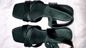 Black Strappy Flats