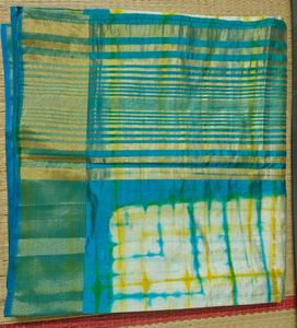 Gorgeous Tie-Dye Blue Saree