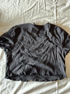 H&amp;M Grey Crop Top