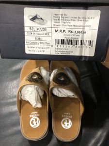 Pavers England Gold Sandals