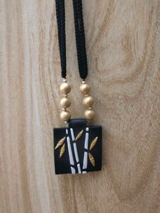Bamboo Pendant Necklace
