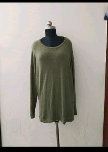 Olive Green Long Sleeve Top