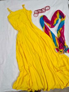 Yellow Kurti Set🪷
