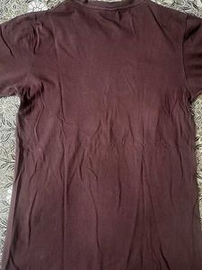 H&amp;M Brown Logo Tee - Size