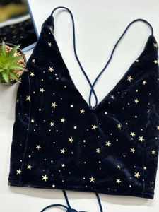Starry Night Velvet Cami Top